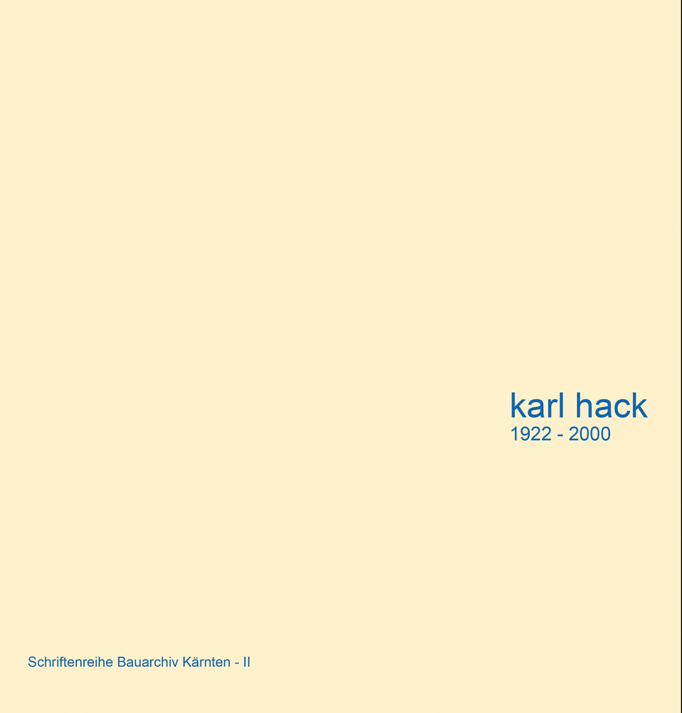 KARL HACK-Cover